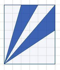 If the area of the rectangle is 42 square units, what is the area of the shaded part?