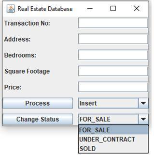 The fourth programming project involves writing a program to manage a real estate database. This pro