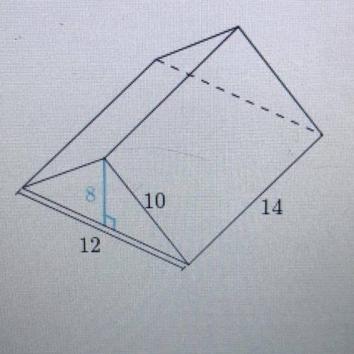 What’s the surface area of the triangular prism