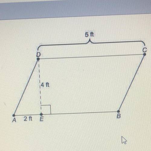 A window in the shape of a parallelogram has the dimensions given What is the area of this window? A