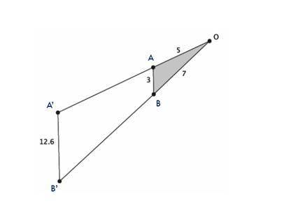 Segment AB is parallel to segment A'B'. Is triangle OAB similar to triangle OA'B'?Question 1 options