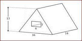 100 POINTS AND BRIANLEST A triangular prism has a rectangular prism cut out of it from one base to t