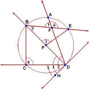 Match the following items. Find the measure of the following angles if arc AE = 53°, arc BA = 68°, a