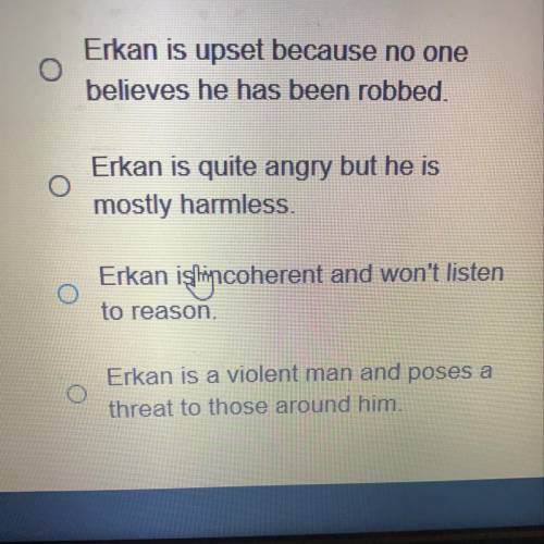 What does the interaction between the nurse and Erkan in paragraph 1 reveal about Erkan?