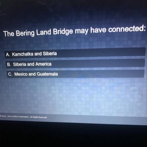 Hi what bering land of bridge pls do this