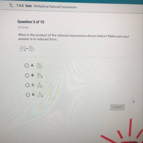 What is the product of the rational expressions shown below? Make sure your answer is in reduced for