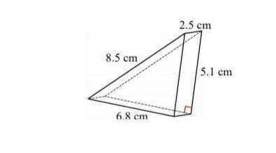 Can I get some help w/ this please?What is the surface area of this triangular prism rounded to the