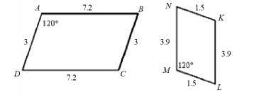Are the polygons similar? If so, write a similarity statement.  **show your work please**