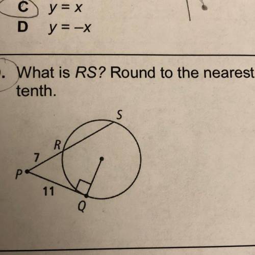 What is RS? Round to the nearest tenth. I’m really struggling with this one.