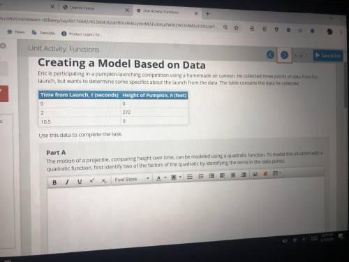 Creating a model based on data ; just answer the questions below ASAP please !!