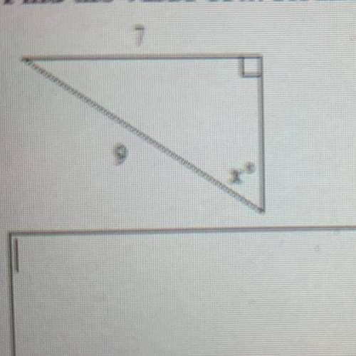 PLEASE ANSWER FAST! 17. Find the value of x. Round to the nearest degree.