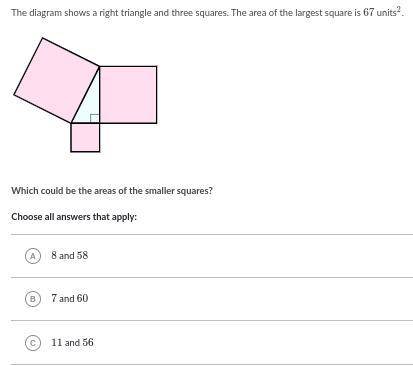 Geometry: Area... triangles and squares