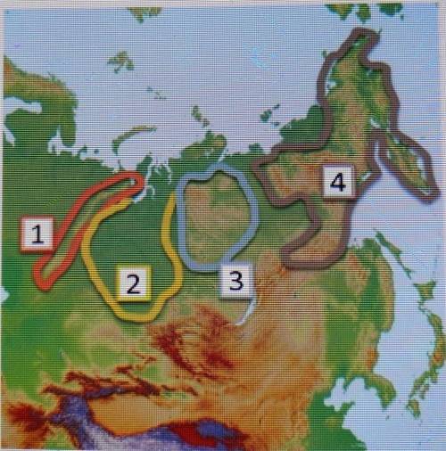 All of the regions on the map above are part of Siberia except______ region 1 region 2 regions 3regi