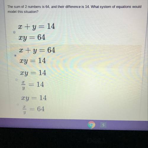 What system of equations would model this situation?