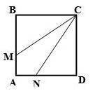 Can anybody do geometry?(AMC8, 2008) Square ABCD has sides of length 3. Segments CM and CN divide th