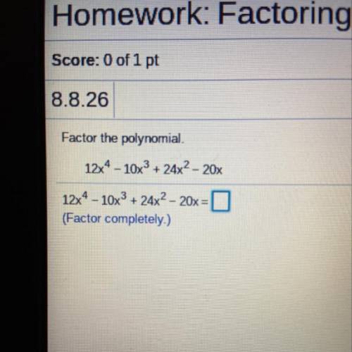 Factor the polynomial.