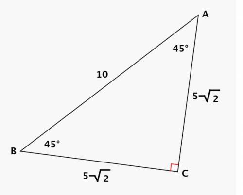 #10 using the right angle below find the cosine of angle B.