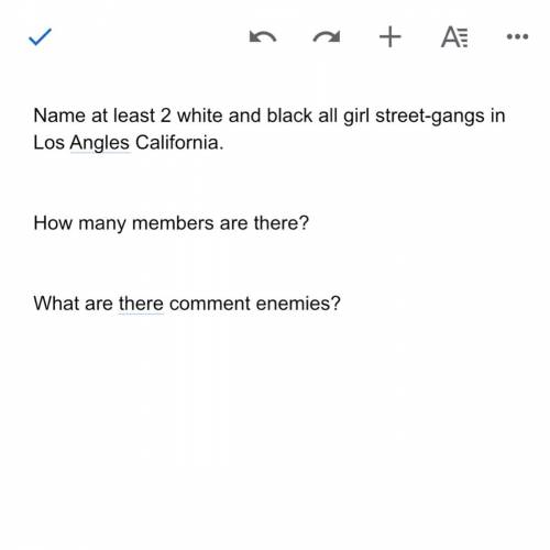 Name at least 2 white and black all girl street-gangs in Los Angles California.