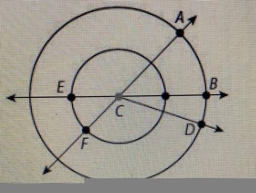 If angle bdc=23 and arc ef=34, determine arc abd using the appropriate theorems and postulates.