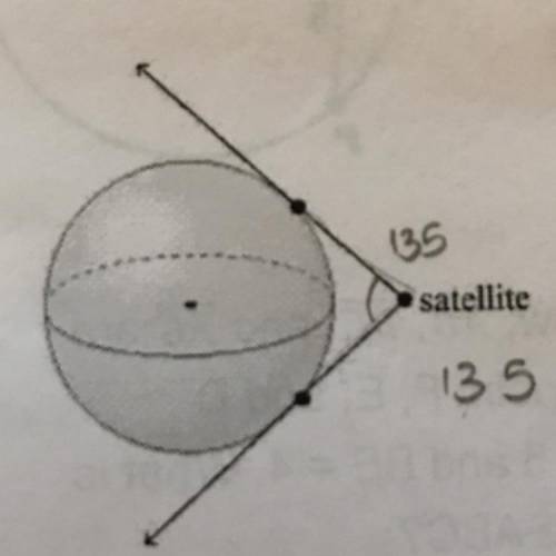 The farthest distance a satellite signal can directly reach is the length of the segment tangent to