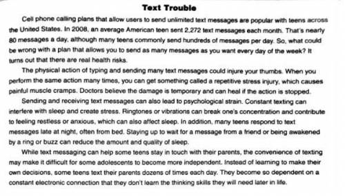 How can sending text messages affect a teen's relationship with a parent. Please do in a RACE respon