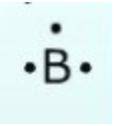 What information can you infer from the Lewis structure diagram shown below? (2 points) Group of ans