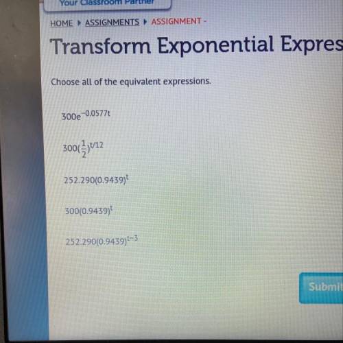 Choose all of the equivalent expressions