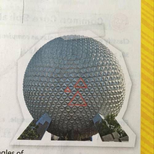 26. The surface of the dome of Spaceship Earth in Orlando consists of repeating equilateral triangle
