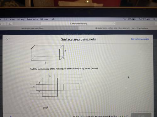 I don’t know how to find the surface area?