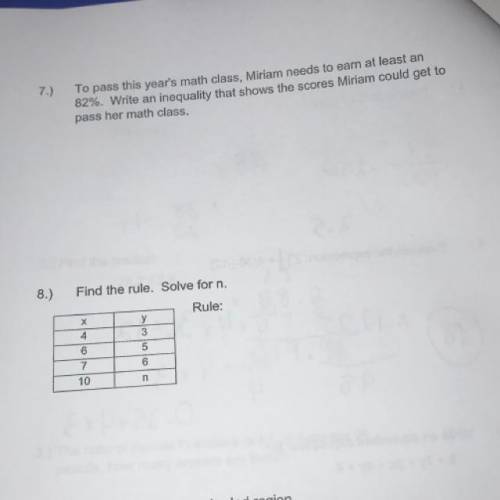 Please help me ASAP with 7 and 8