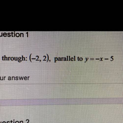Through: (-2,2), parallel to y=-x-5