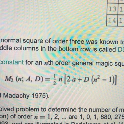 Would any one know how to solve this arithmetic series on the number of magic squares created per or