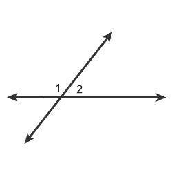 Which relationship describes angles 1 and 2? Select each correct answer. complementary angles adjace