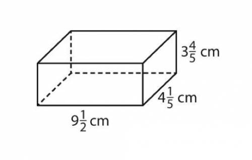 Find the surface area of this rectangular prism. ANSWER ISNT 151.62 CM