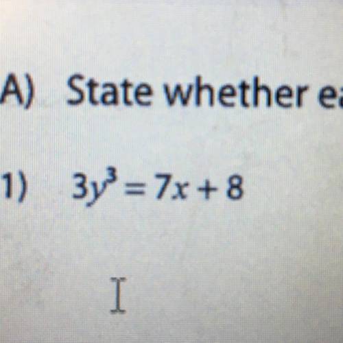 Does the equation represent a function?