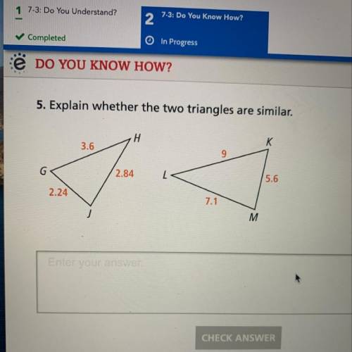 Are these two triangles similar?