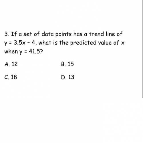 What would be the projected value of x