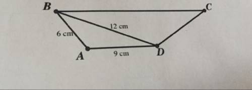 This trapezoid was created by joining two similar triangles. What is the perimeter of the quadrilate