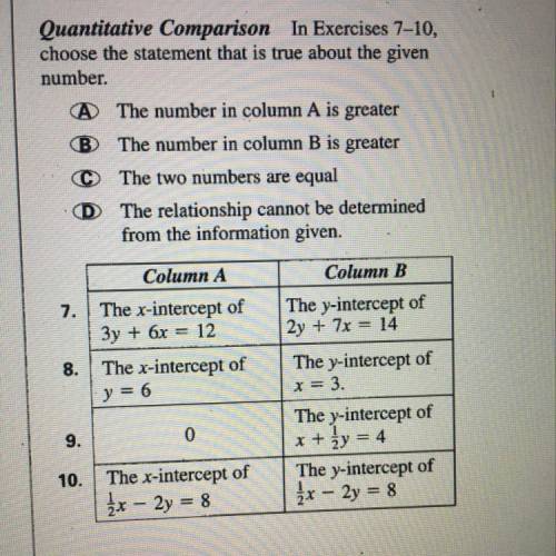 In exercises 7-10 choose the statement that is true about the given number.