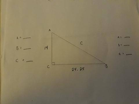 Solve the triangle, please help