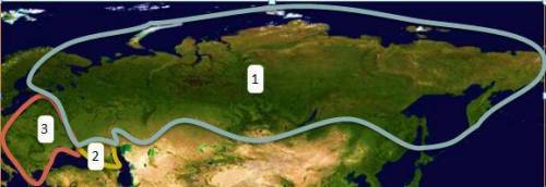 Which of the following regions is labeled with the number 2 on the map above? a.Russia b.Scandinavia
