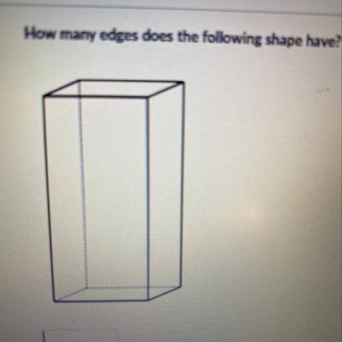 How many edges does the following shape have?
