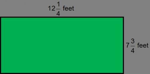 Tom decides to paint one wall in his room green. Use the dimensions below to calculate the area of t