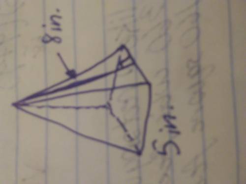 HELP ASAP! Find the surface area of the square pyramid. Show work and explain the steps! Please and