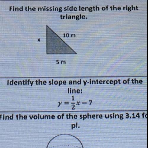 Identify the slope and y-intercept of the line!