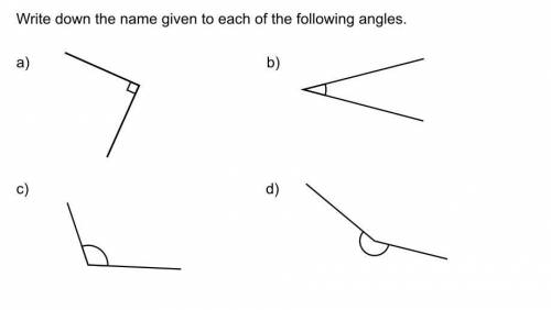 What is the name of the angle A) Please explain