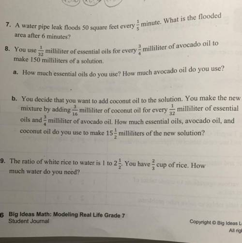 Need help on number 8 a and b please