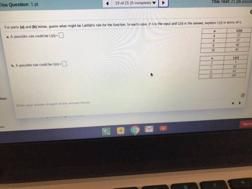 Math test problem help