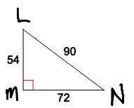 Triangle LMN is given. What is the value of cos(N)? A) 4/5 B) 3/5 C) 3/4 D) 4/3