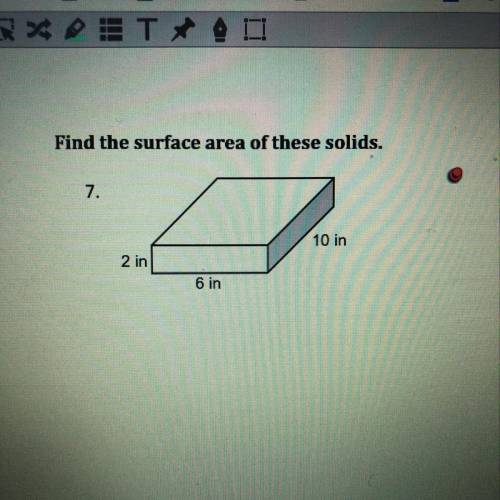 Please help me find the surface are of these solids